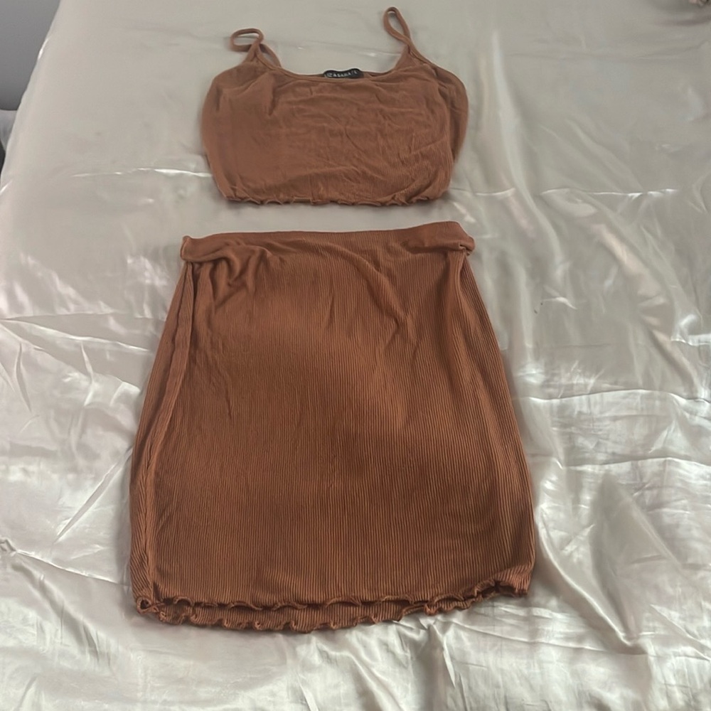 Brown two piece Liz & Sara